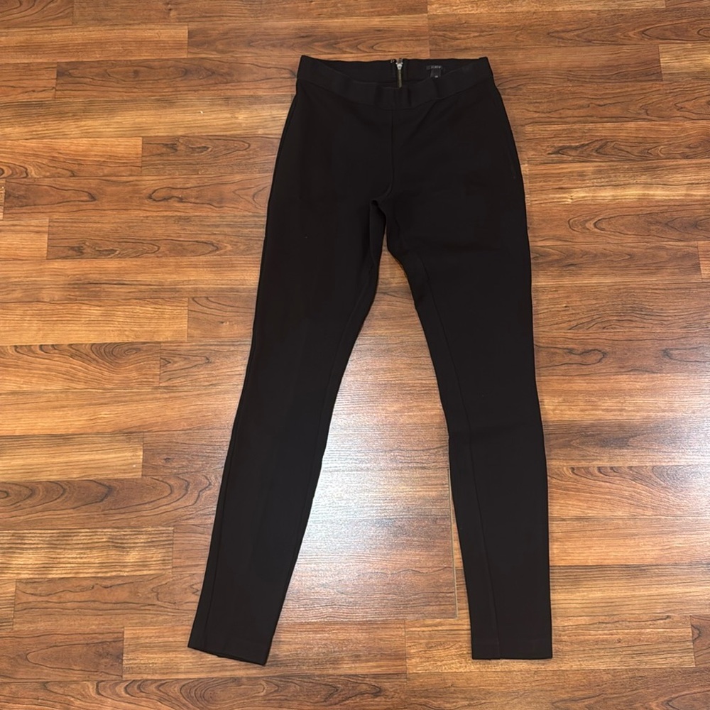 JCREW Black Viscose Stretch Pant. 0R